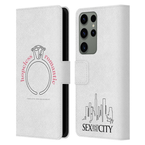Sex and The City: Television Series Characters Hopeless Romantic Charlotte Leather Book Wallet Case Cover For Samsung Galaxy S23 Ultra 5G
