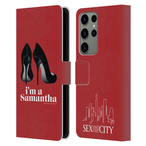 Sex and The City: Television Series Characters I'm A Samantha Leather Book Wallet Case Cover For Samsung Galaxy S23 Ultra 5G