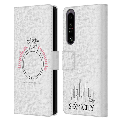 Sex and The City: Television Series Characters Hopeless Romantic Charlotte Leather Book Wallet Case Cover For Sony Xperia 1 IV