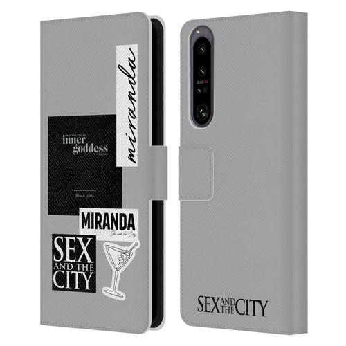 Sex and The City: Television Series Characters Inner Goddess Miranda Leather Book Wallet Case Cover For Sony Xperia 1 IV