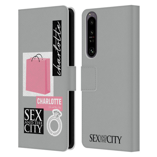 Sex and The City: Television Series Characters Shopping Bag Charlotte Leather Book Wallet Case Cover For Sony Xperia 1 IV