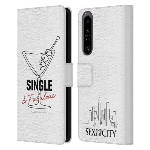 Sex and The City: Television Series Characters Single And Fabulous Samantha Leather Book Wallet Case Cover For Sony Xperia 1 IV