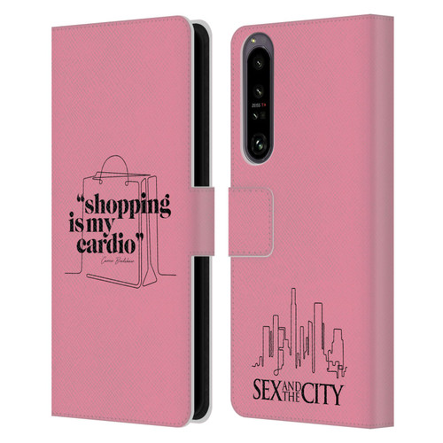 Sex and The City: Television Series Characters Shopping Cardio Carrie Leather Book Wallet Case Cover For Sony Xperia 1 IV