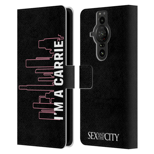 Sex and The City: Television Series Characters Carrie Leather Book Wallet Case Cover For Sony Xperia Pro-I