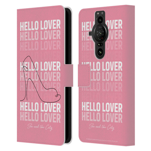 Sex and The City: Television Series Characters Hello Lover Carrie Leather Book Wallet Case Cover For Sony Xperia Pro-I