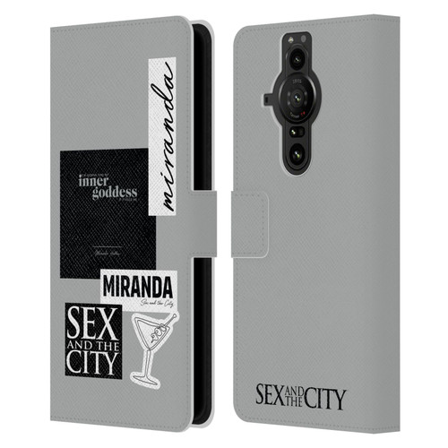 Sex and The City: Television Series Characters Inner Goddess Miranda Leather Book Wallet Case Cover For Sony Xperia Pro-I