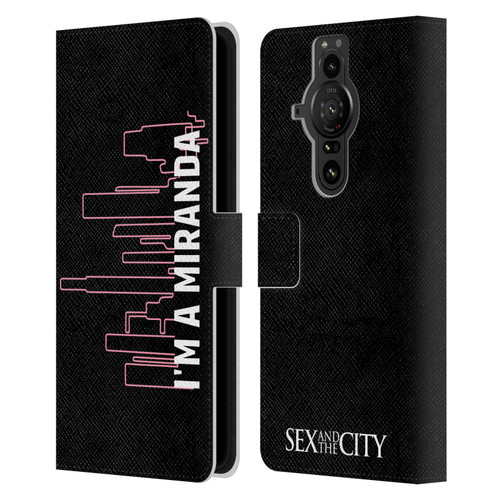 Sex and The City: Television Series Characters Miranda Leather Book Wallet Case Cover For Sony Xperia Pro-I