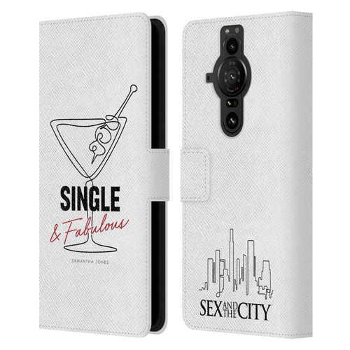 Sex and The City: Television Series Characters Single And Fabulous Samantha Leather Book Wallet Case Cover For Sony Xperia Pro-I