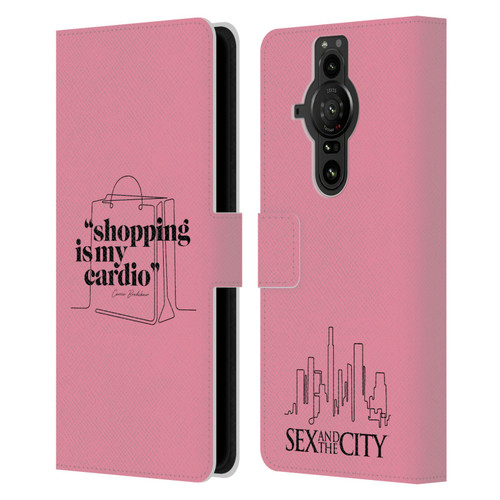 Sex and The City: Television Series Characters Shopping Cardio Carrie Leather Book Wallet Case Cover For Sony Xperia Pro-I