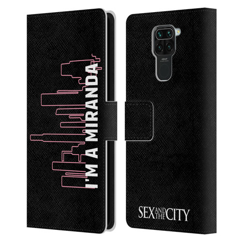 Sex and The City: Television Series Characters Miranda Leather Book Wallet Case Cover For Xiaomi Redmi Note 9 / Redmi 10X 4G
