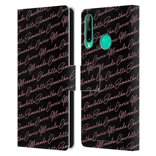 Sex and The City: Television Series Graphics Name Pattern Leather Book Wallet Case Cover For Huawei P40 lite E