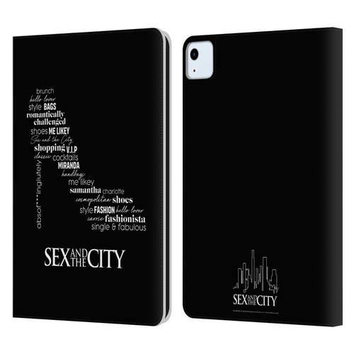 Sex and The City: Television Series Graphics Shoe Leather Book Wallet Case Cover For Apple iPad Air 2020 / 2022