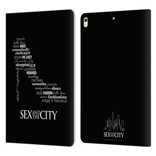 Sex and The City: Television Series Graphics Shoe Leather Book Wallet Case Cover For Apple iPad Pro 10.5 (2017)