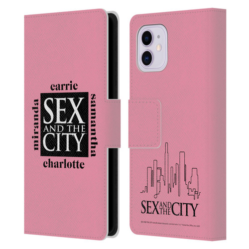 Sex and The City: Television Series Graphics Character 1 Leather Book Wallet Case Cover For Apple iPhone 11