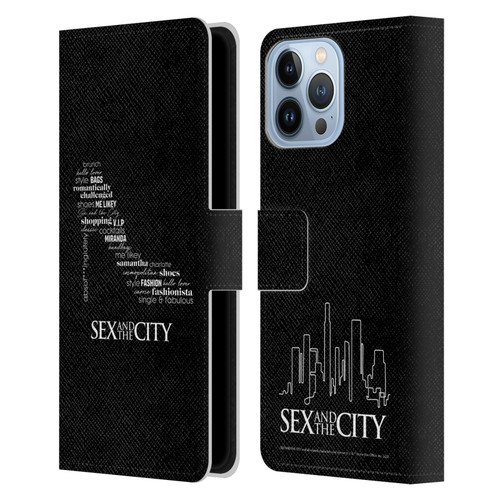 Sex and The City: Television Series Graphics Shoe Leather Book Wallet Case Cover For Apple iPhone 13 Pro Max