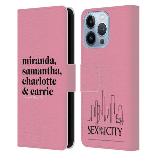 Sex and The City: Television Series Graphics Character 2 Leather Book Wallet Case Cover For Apple iPhone 13 Pro