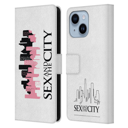 Sex and The City: Television Series Graphics City Leather Book Wallet Case Cover For Apple iPhone 14 Plus