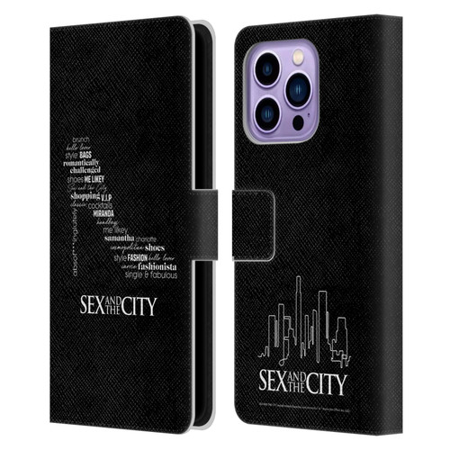 Sex and The City: Television Series Graphics Shoe Leather Book Wallet Case Cover For Apple iPhone 14 Pro Max