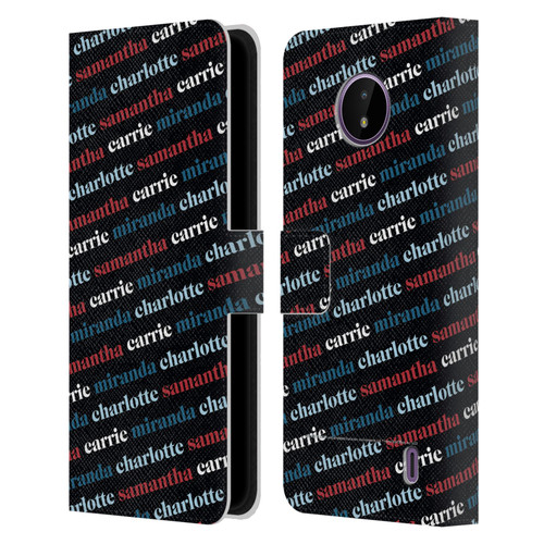 Sex and The City: Television Series Graphics Name Pattern 2 Leather Book Wallet Case Cover For Nokia C10 / C20
