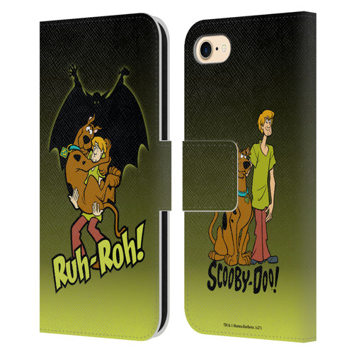 Scooby-Doo Mystery Inc. Ruh-Roh Leather Book Wallet Case Cover For Apple iPhone 7 / 8 / SE 2020 & 2022