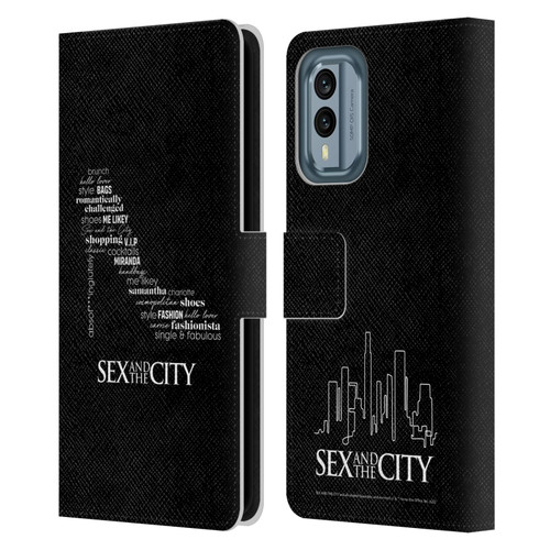Sex and The City: Television Series Graphics Shoe Leather Book Wallet Case Cover For Nokia X30