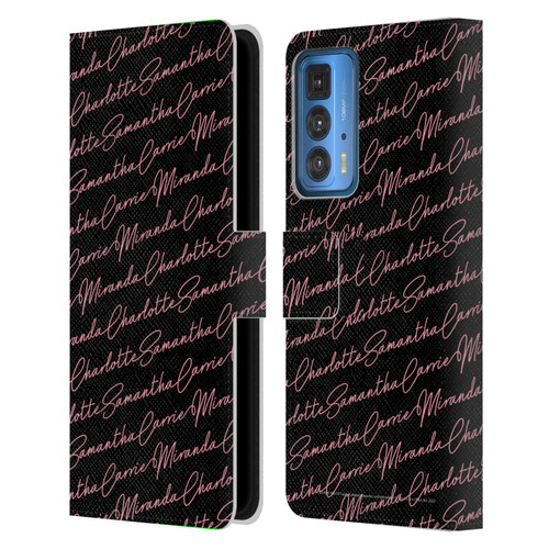 Sex and The City: Television Series Graphics Name Pattern Leather Book Wallet Case Cover For Motorola Edge (2022)