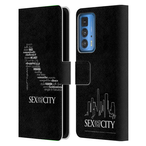 Sex and The City: Television Series Graphics Shoe Leather Book Wallet Case Cover For Motorola Edge (2022)