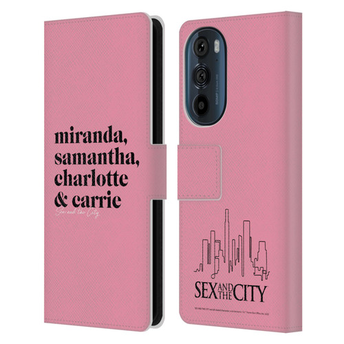 Sex and The City: Television Series Graphics Character 2 Leather Book Wallet Case Cover For Motorola Edge 30