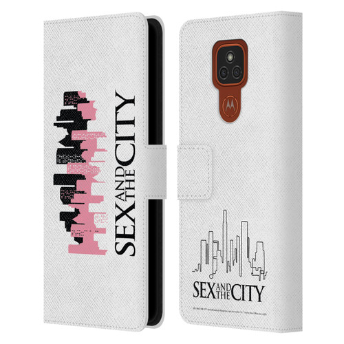 Sex and The City: Television Series Graphics City Leather Book Wallet Case Cover For Motorola Moto E7 Plus