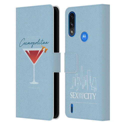 Sex and The City: Television Series Graphics Glass Leather Book Wallet Case Cover For Motorola Moto E7 Power / Moto E7i Power