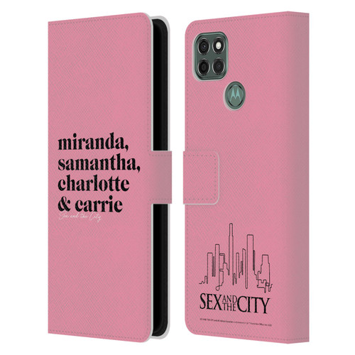 Sex and The City: Television Series Graphics Character 2 Leather Book Wallet Case Cover For Motorola Moto G9 Power