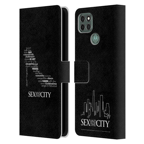 Sex and The City: Television Series Graphics Shoe Leather Book Wallet Case Cover For Motorola Moto G9 Power