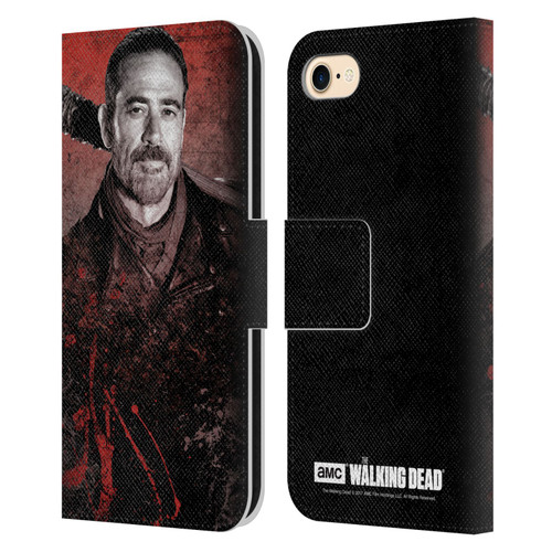AMC The Walking Dead Negan Lucille 2 Leather Book Wallet Case Cover For Apple iPhone 7 / 8 / SE 2020 & 2022