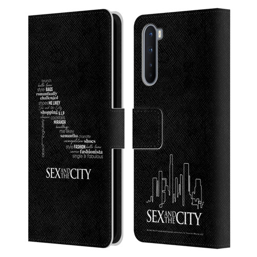 Sex and The City: Television Series Graphics Shoe Leather Book Wallet Case Cover For OnePlus Nord 5G