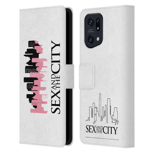 Sex and The City: Television Series Graphics City Leather Book Wallet Case Cover For OPPO Find X5