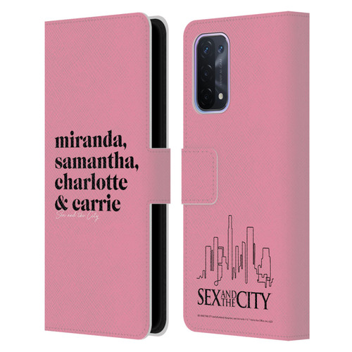 Sex and The City: Television Series Graphics Character 2 Leather Book Wallet Case Cover For OPPO A54 5G