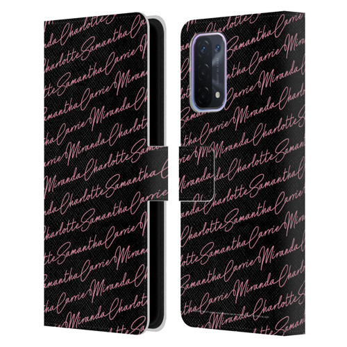 Sex and The City: Television Series Graphics Name Pattern Leather Book Wallet Case Cover For OPPO A54 5G