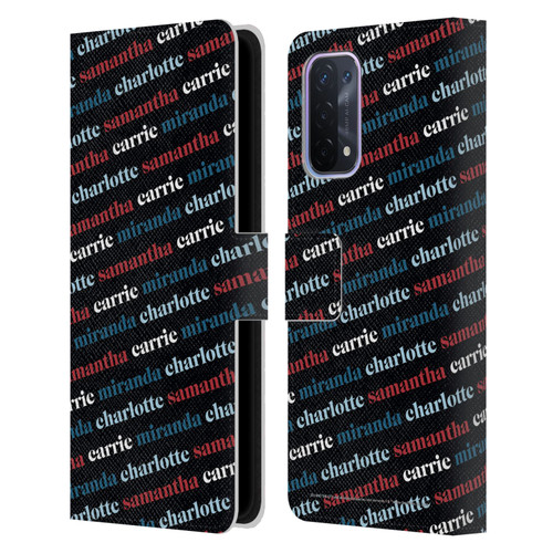 Sex and The City: Television Series Graphics Name Pattern 2 Leather Book Wallet Case Cover For OPPO A54 5G