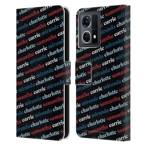 Sex and The City: Television Series Graphics Name Pattern 2 Leather Book Wallet Case Cover For OPPO Reno8 4G