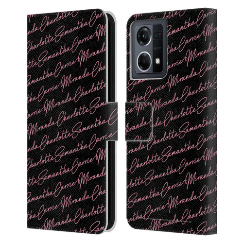 Sex and The City: Television Series Graphics Name Pattern Leather Book Wallet Case Cover For OPPO Reno8 4G