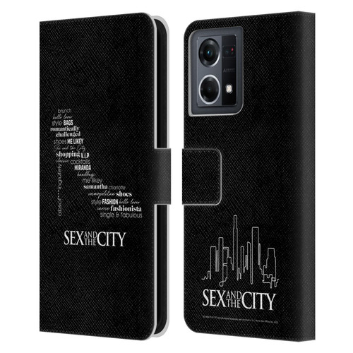 Sex and The City: Television Series Graphics Shoe Leather Book Wallet Case Cover For OPPO Reno8 4G