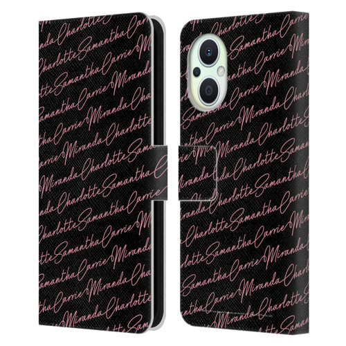 Sex and The City: Television Series Graphics Name Pattern Leather Book Wallet Case Cover For OPPO Reno8 Lite