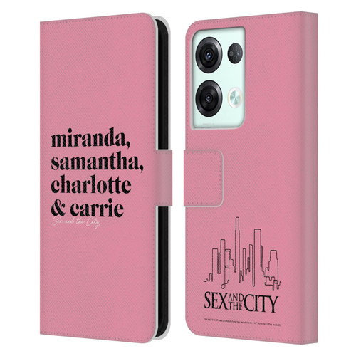 Sex and The City: Television Series Graphics Character 2 Leather Book Wallet Case Cover For OPPO Reno8 Pro