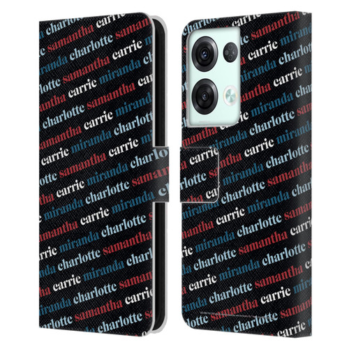 Sex and The City: Television Series Graphics Name Pattern 2 Leather Book Wallet Case Cover For OPPO Reno8 Pro