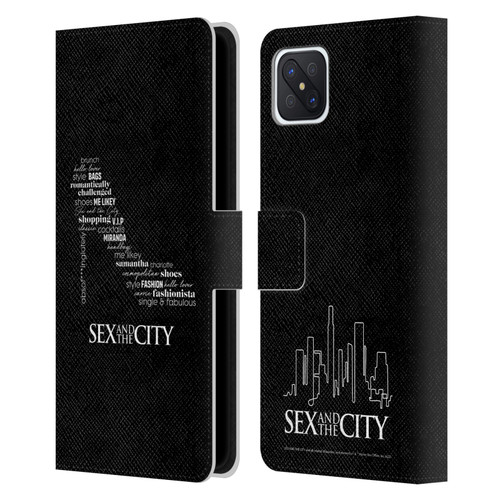 Sex and The City: Television Series Graphics Shoe Leather Book Wallet Case Cover For OPPO Reno4 Z 5G