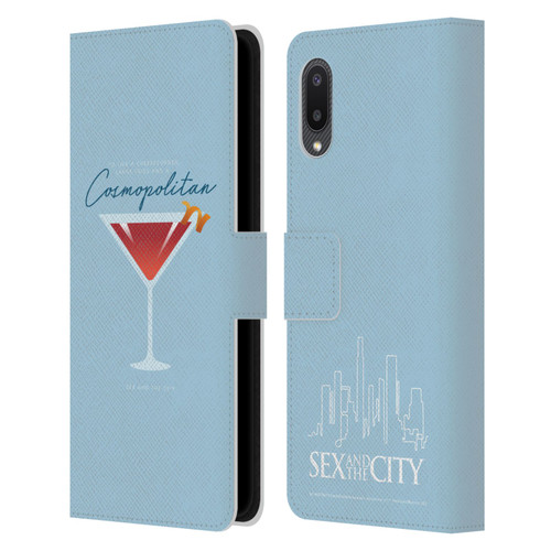 Sex and The City: Television Series Graphics Glass Leather Book Wallet Case Cover For Samsung Galaxy A02/M02 (2021)