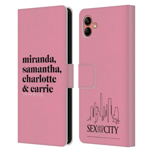 Sex and The City: Television Series Graphics Character 2 Leather Book Wallet Case Cover For Samsung Galaxy A04 (2022)