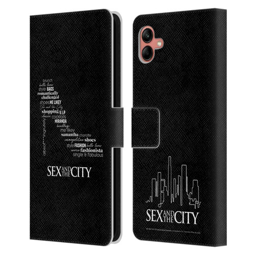 Sex and The City: Television Series Graphics Shoe Leather Book Wallet Case Cover For Samsung Galaxy A04 (2022)