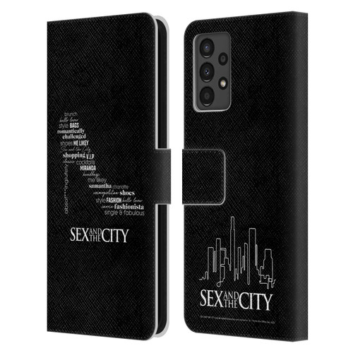 Sex and The City: Television Series Graphics Shoe Leather Book Wallet Case Cover For Samsung Galaxy A13 (2022)