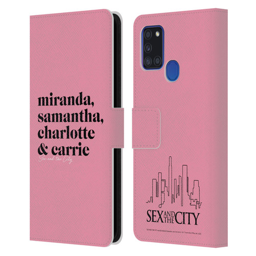 Sex and The City: Television Series Graphics Character 2 Leather Book Wallet Case Cover For Samsung Galaxy A21s (2020)